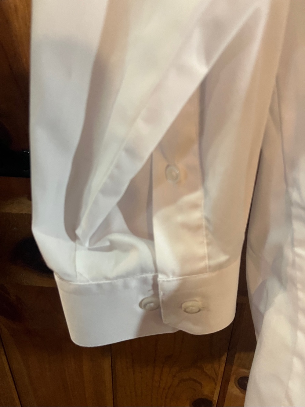 Marquis 16.5 /32-33.  XL white tuxedo dress shirt. 1184. - Picture 4 of 10